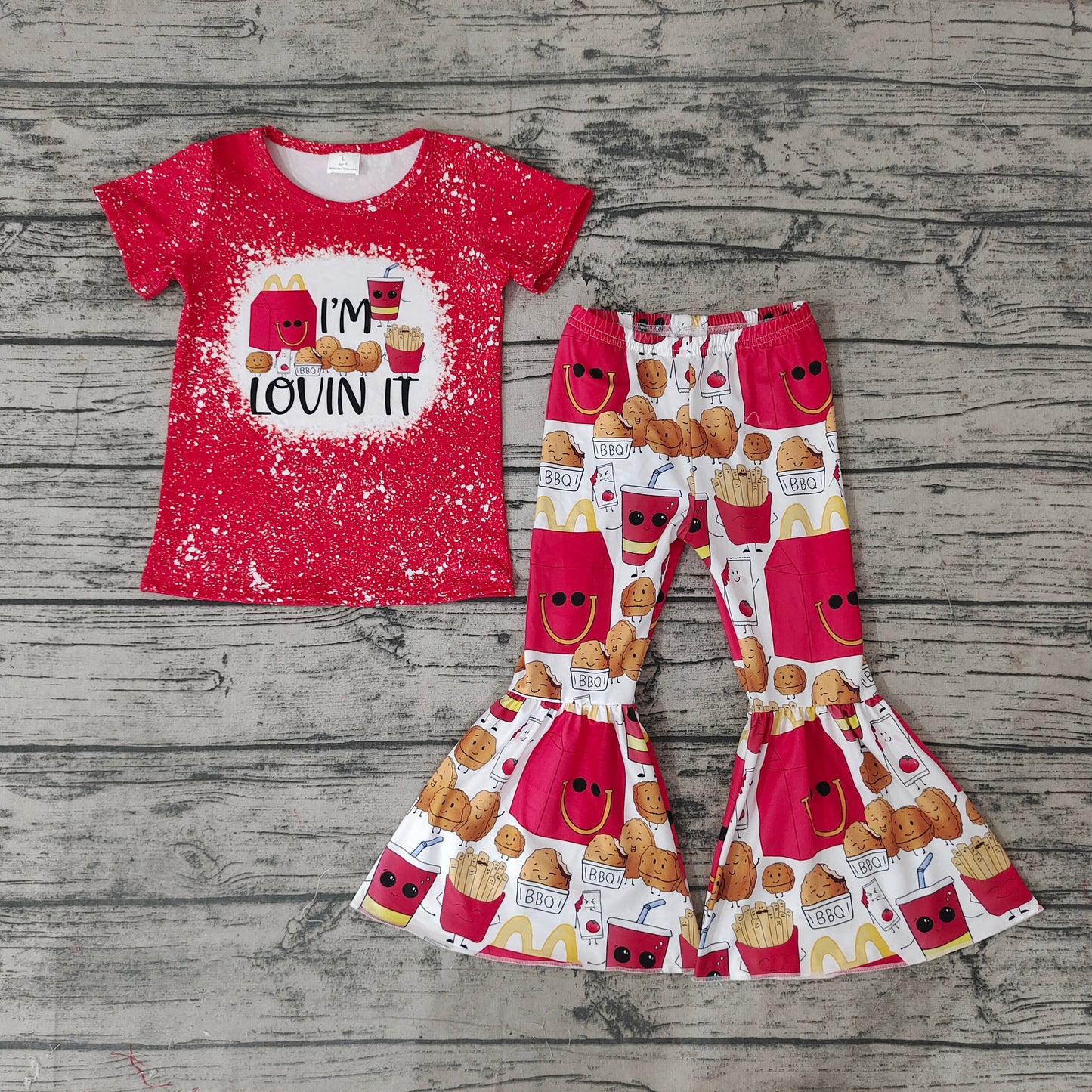 Baby Girls Chips Bell Pants Clothes Sets