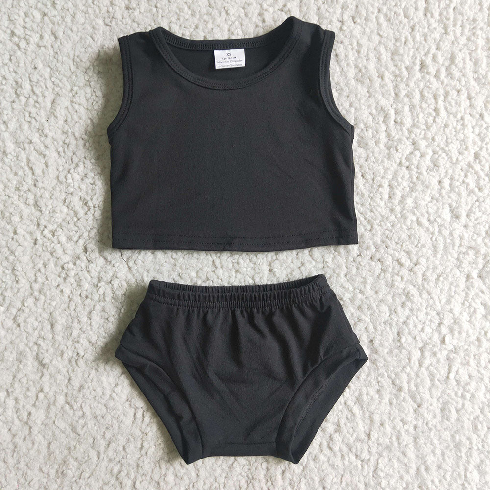 Baby girls Halloween black color 3pcs sets