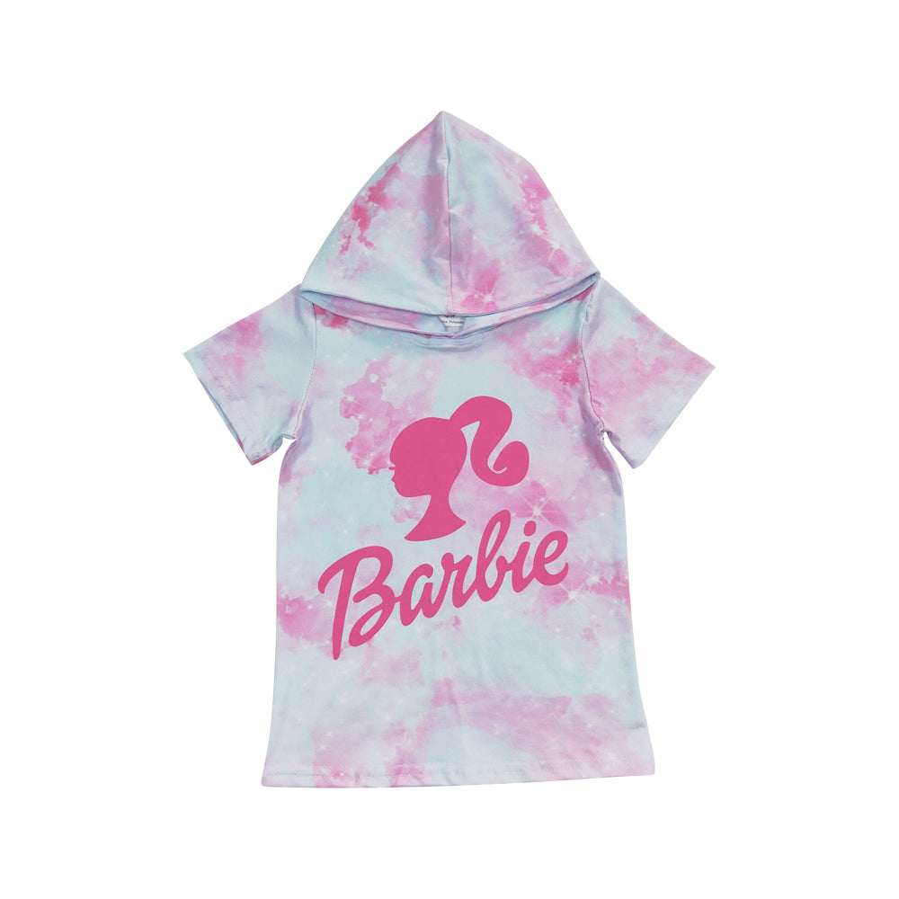 Baby Girls Hoodie Doll Tie Dye Shirts Tops