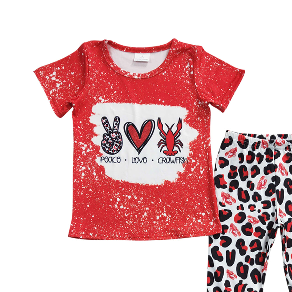 Baby Girls Crawfish Bell Pants Clothes Sets