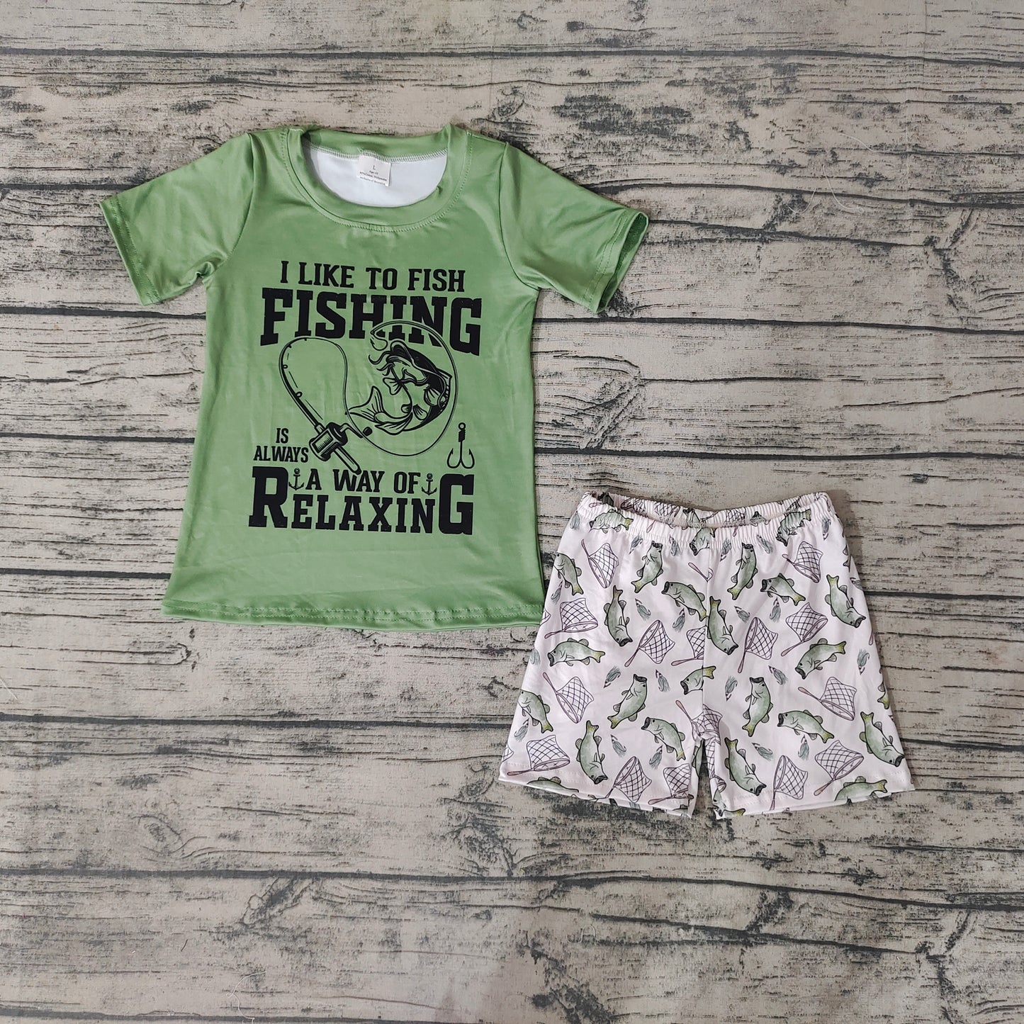 Baby Boys Fishing Summer Shorts Sets