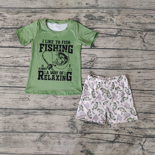 Baby Boys Fishing Summer Shorts Sets