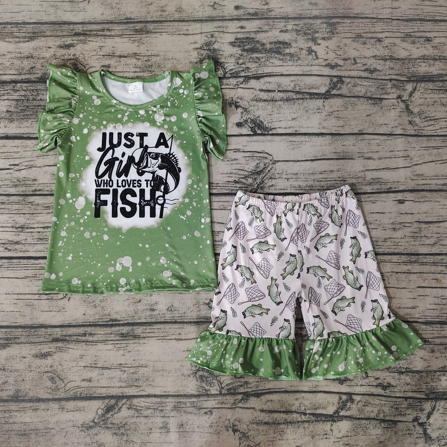 Baby Girls Fishing Summer Shorts Sets