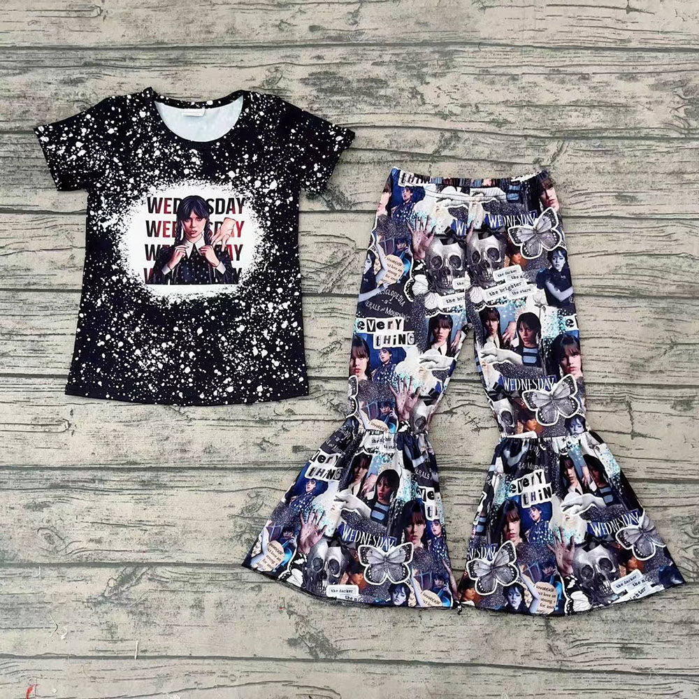 Baby Girls Black Movie Bell Pants Sets