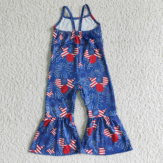 Baby girls 4th of July Jumpsuits 3