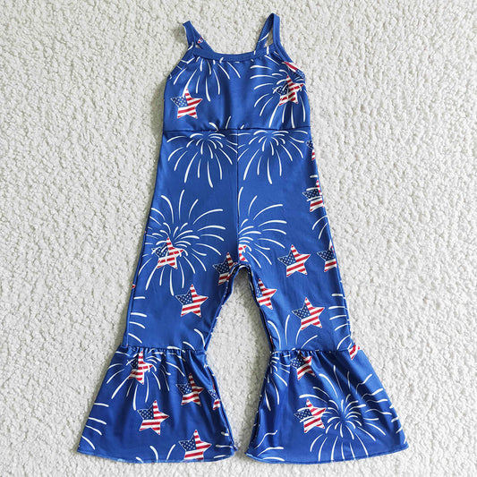 Baby girls 4th of July Jumpsuits 4