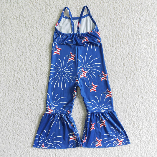 Baby girls 4th of July Jumpsuits 4