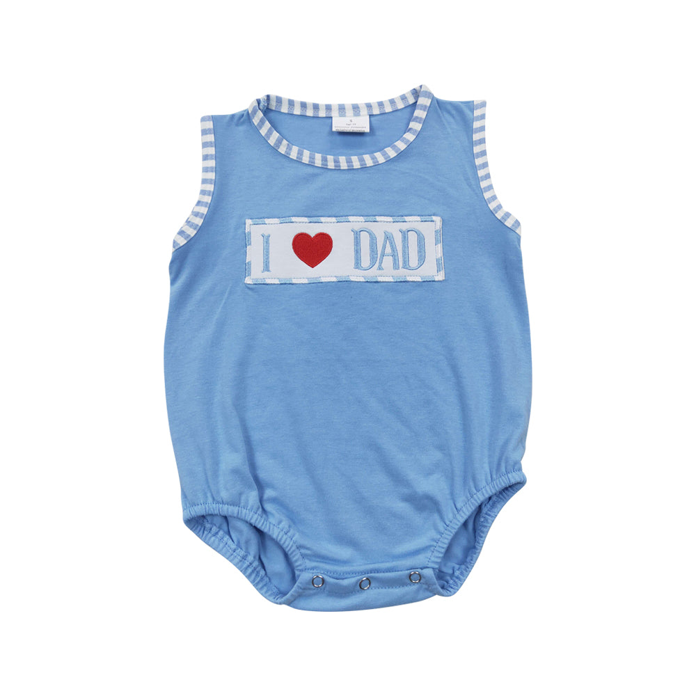 Baby Boys I Love Dad Rompers