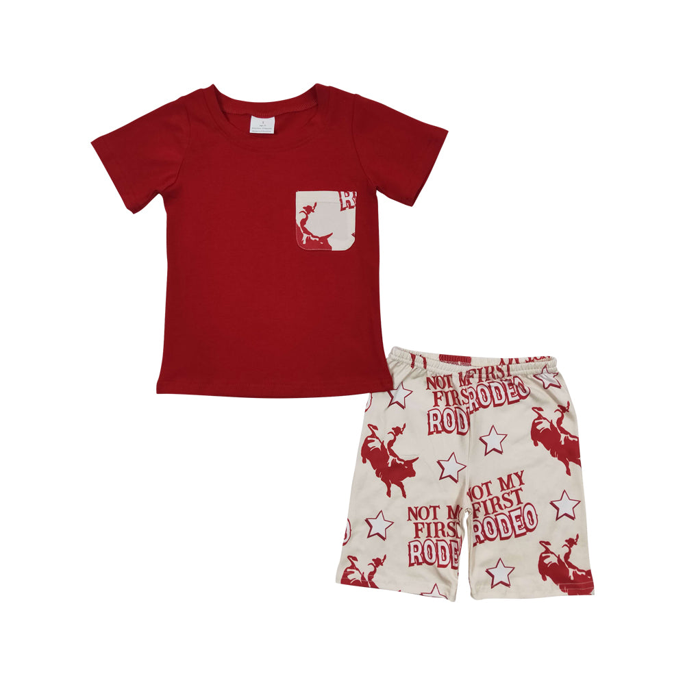 Baby Boys Not My First Rodeo Tee Shirts Shorts Sets