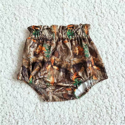 Baby Girls high waist camo bummies bloomers