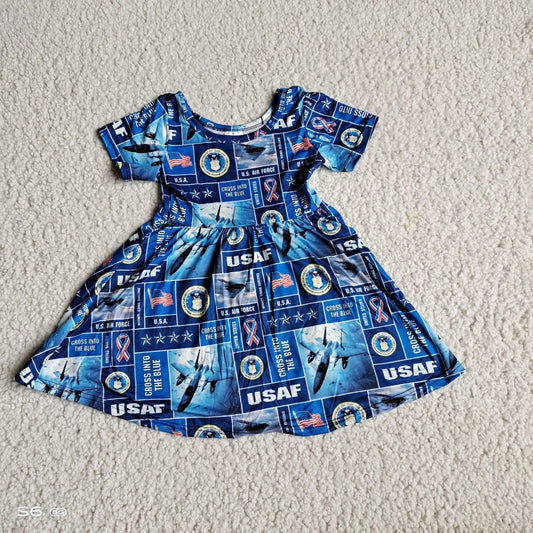 Baby girls flag twirl dresses