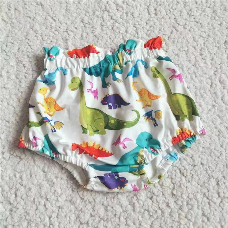 Baby infant girls dinosaur bummies bloomers