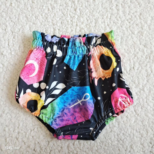 Baby Girls black floral bummies bloomers