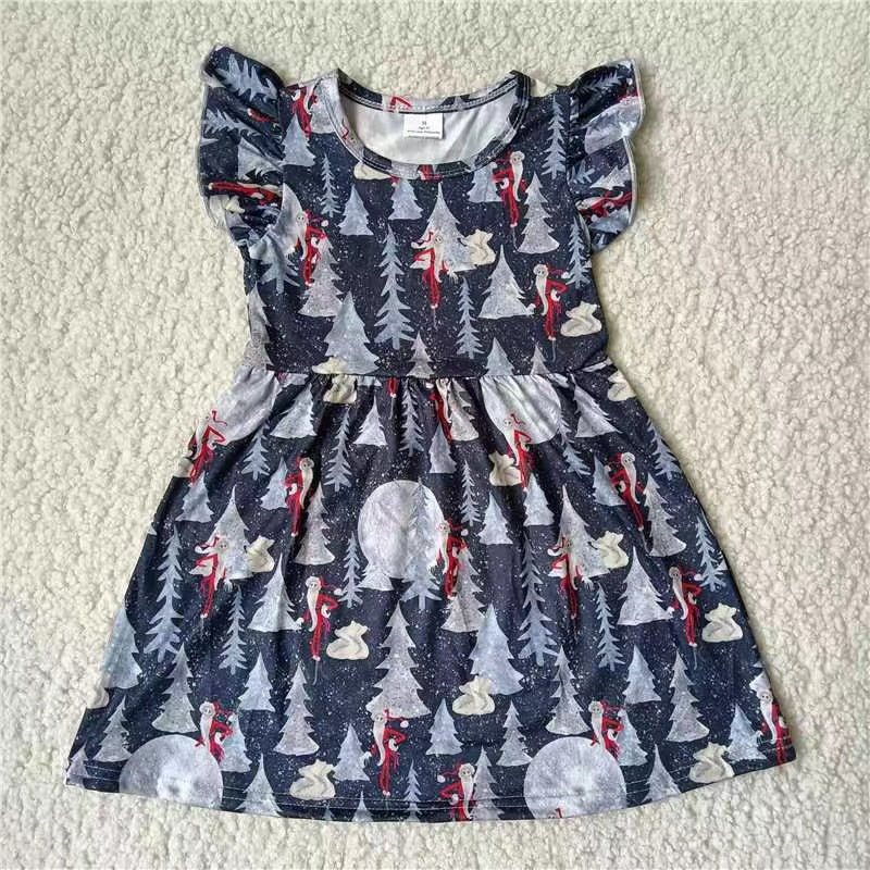 Baby girls Christmas eve moon pearl dresses