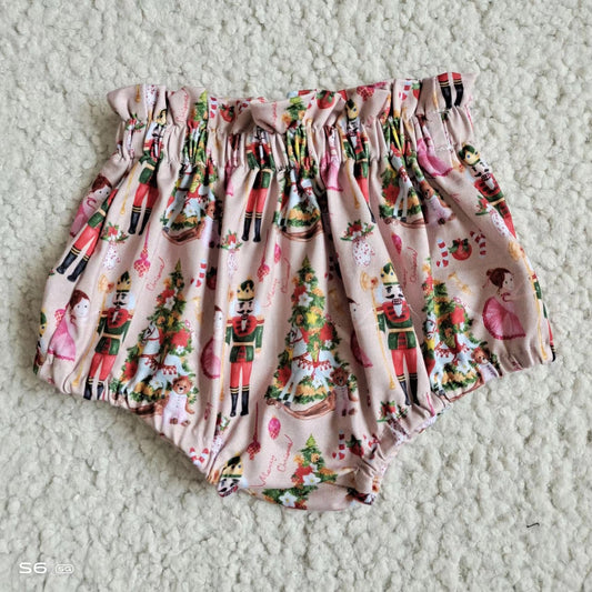 Baby Girls Christmas pink soldier bummies bloomers