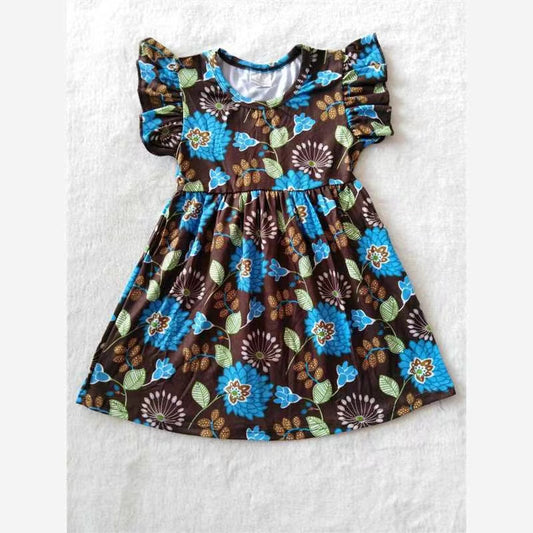 Baby girls leaves pearl dresses