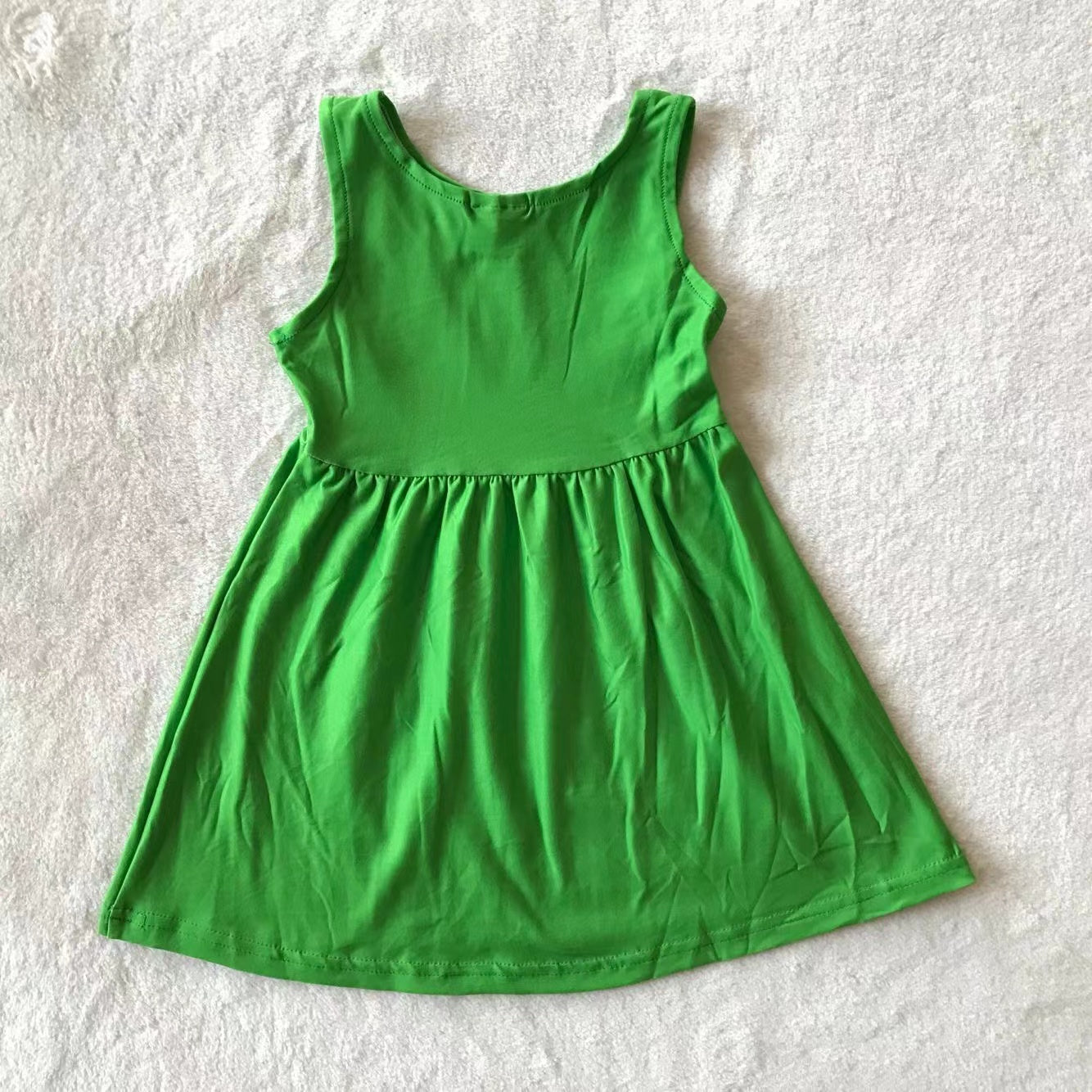 Baby girls green sleeveless dresses