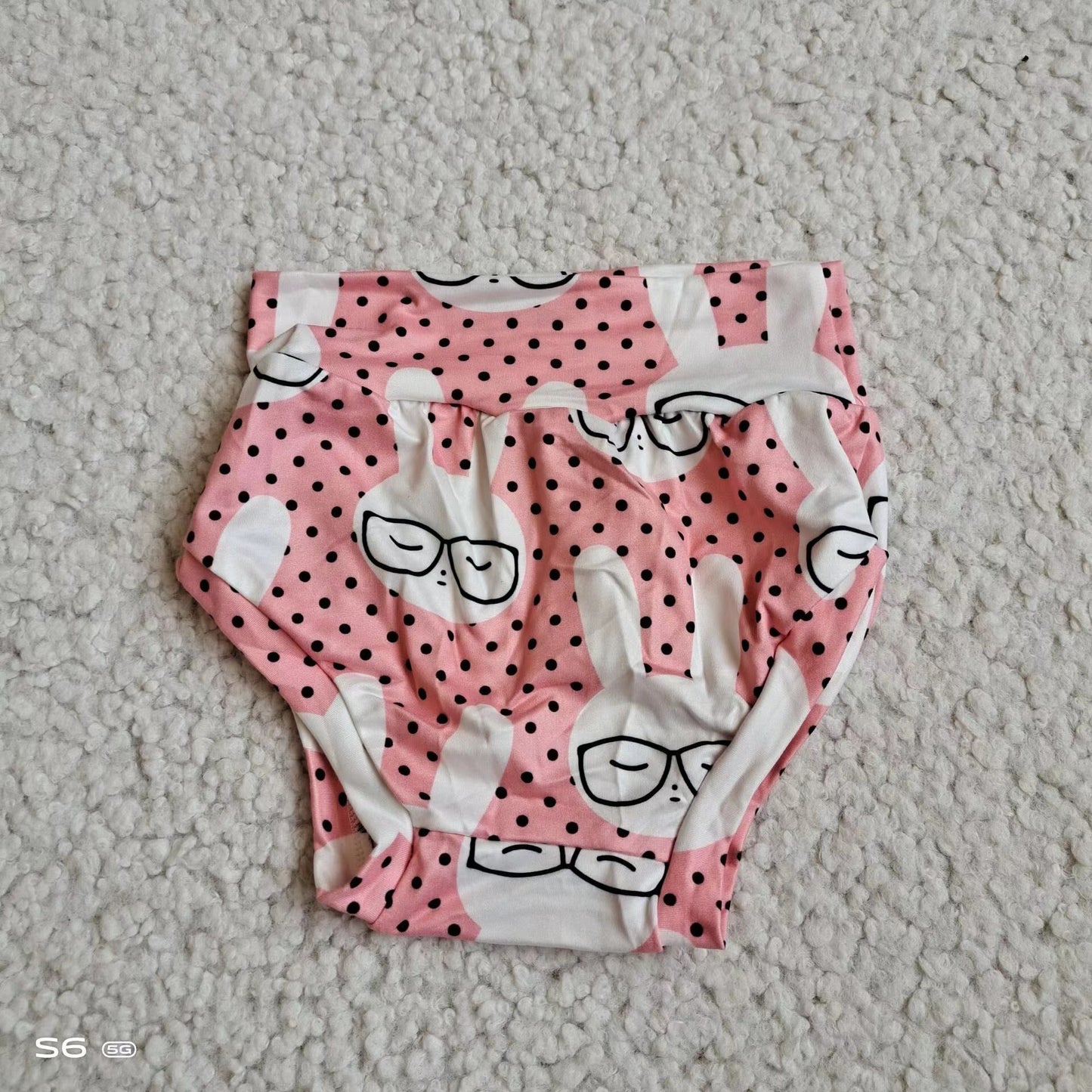 Baby Girls pink rabbit bummies bloomers