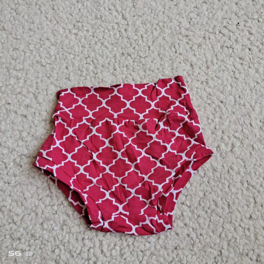 Baby Girls pink quatrefoil bummies bloomers