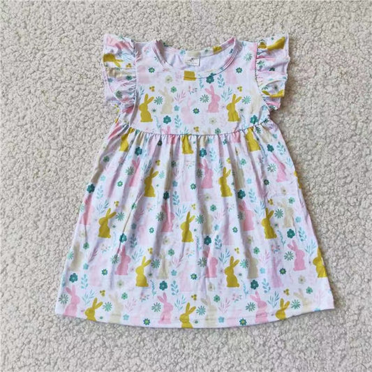 Baby girls rabbit pearl dresses