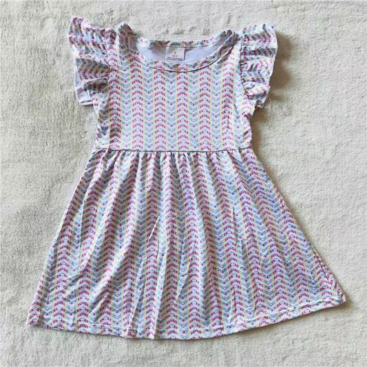 Baby girls white wave pearl dresses