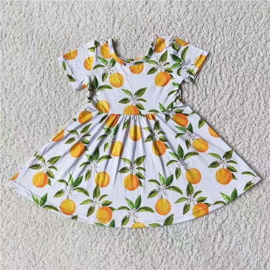 Baby girls summer lemon twirl dresses