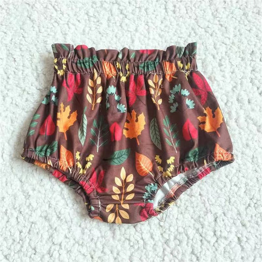 Baby infant girls leaves bummies bloomers