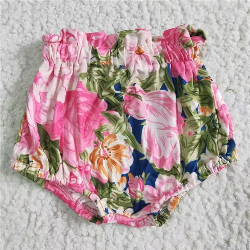 Baby infant girls summer flower bummies bloomers