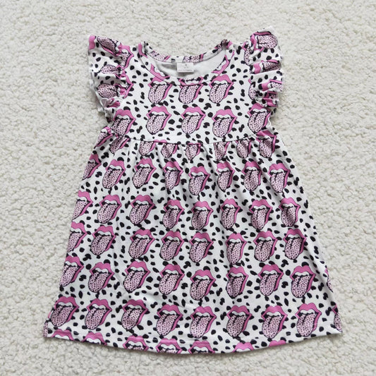 Baby girls pink teeth pearl dresses