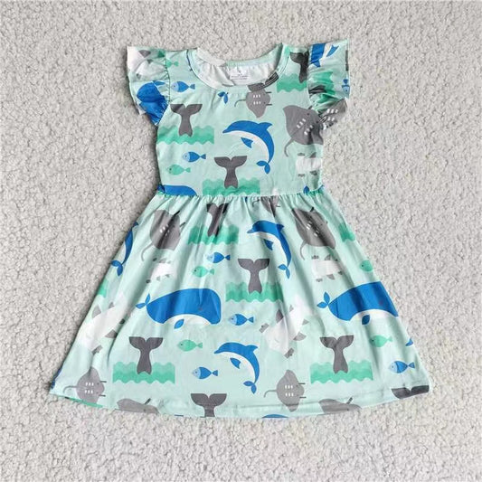 Baby girls whale pearl dresses