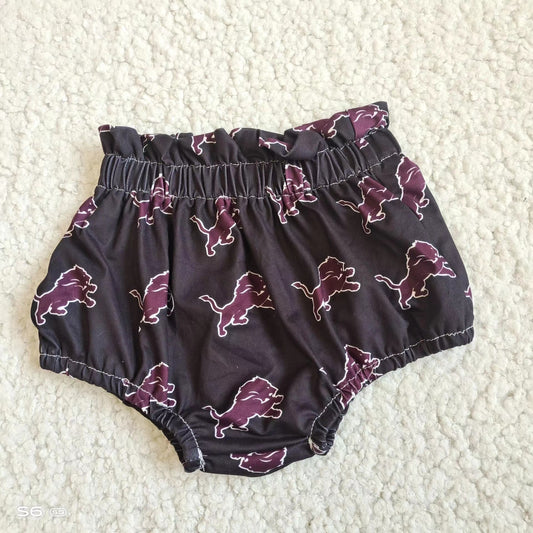 Baby infant girls black tiger bummies bloomers