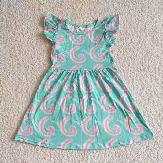 Baby girls pink blue pearl dresses