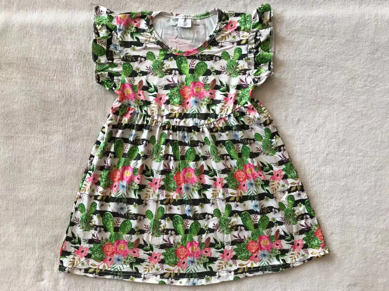 Baby girls Summer cactus pearl dresses