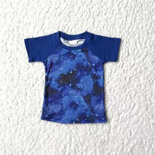 Baby boys universe short sleeve raglan shirts