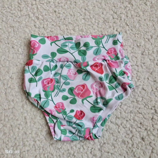 Baby Girls rose flower floral bummies bloomers