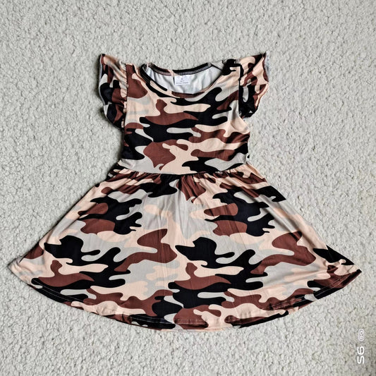 Baby girls camo pearl dresses