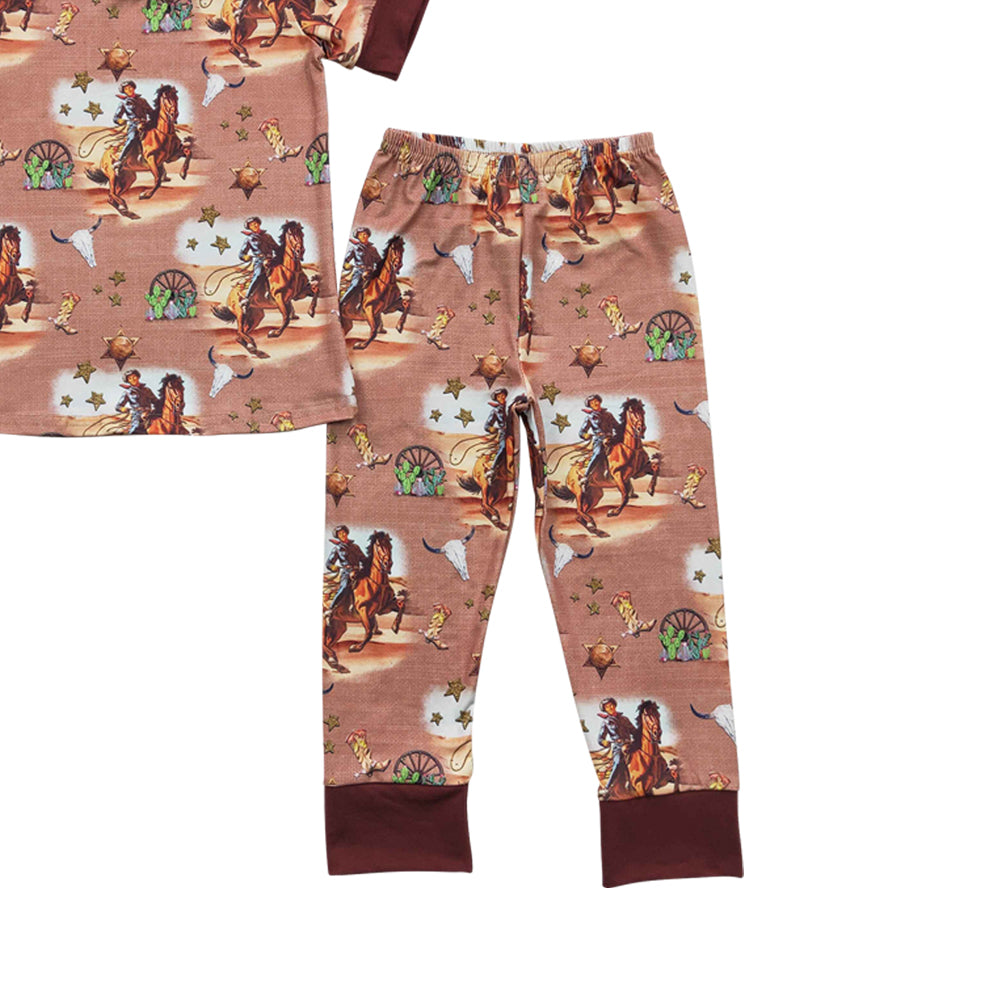 Baby Boys Wester Horse Sets Pajamas Sets