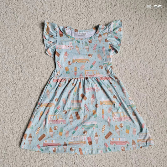 Baby girls summer bus pearl dresses