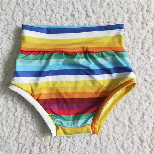 Baby Girls colorful stripe bummie bloomers