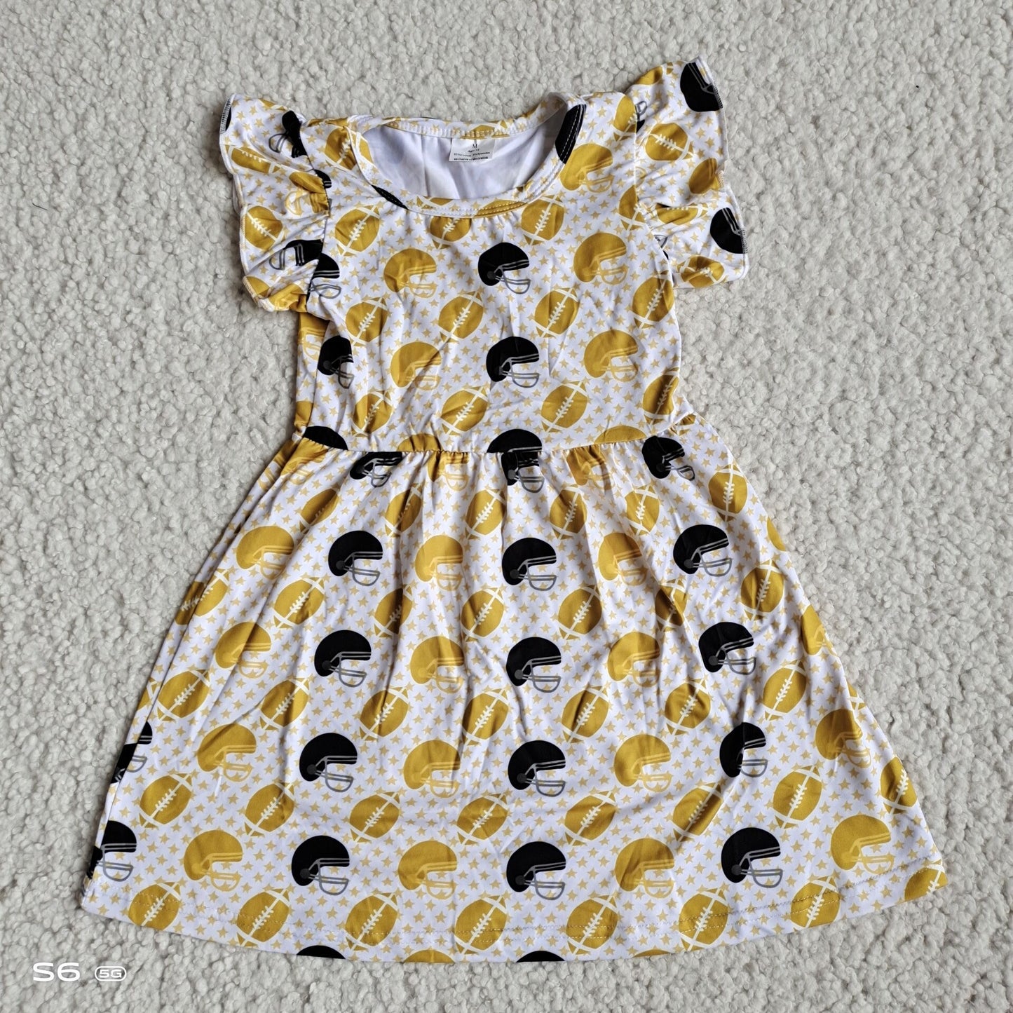 Baby girls football pearl dresses