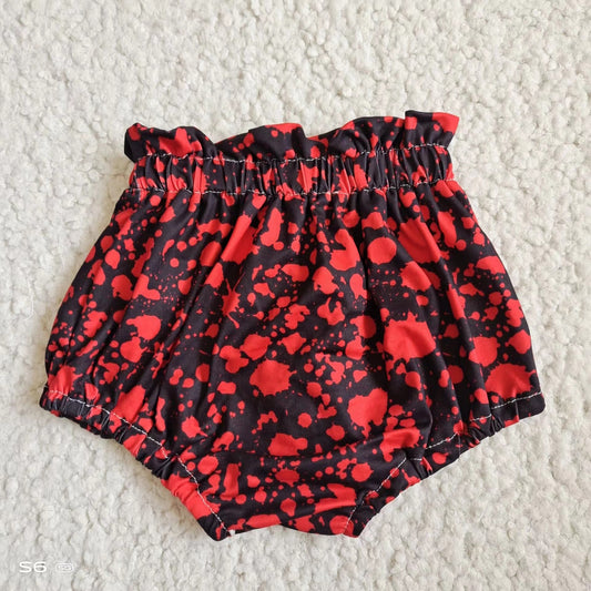 Baby infant girls red black bummies bloomers