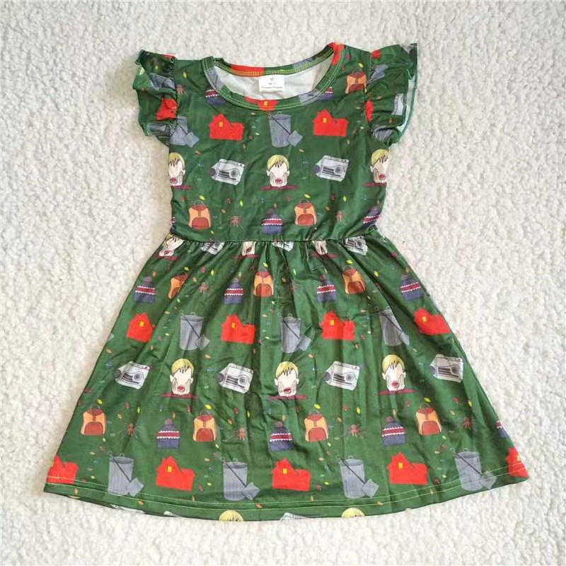 Baby girls green pearl dresses