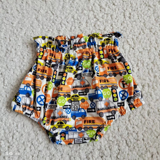 Baby infant girls tractor bummies bloomers