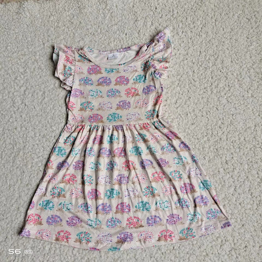 Baby girls animal colorful  pearl dresses