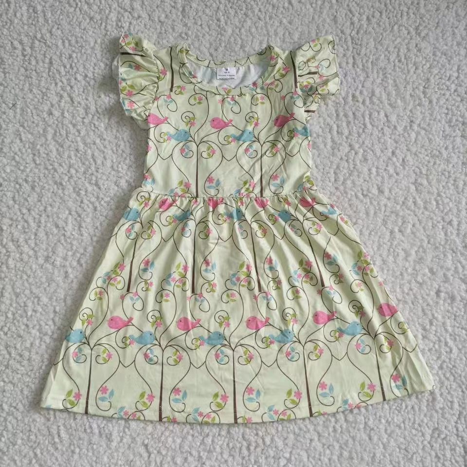 Baby girls flower pearl dresses