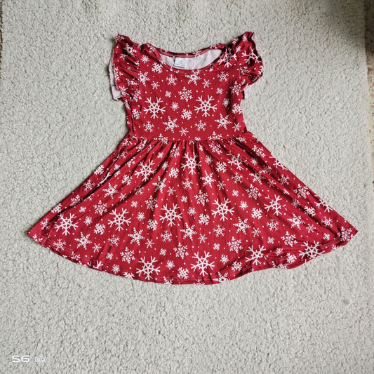 kids baby girls red star pearl dresse