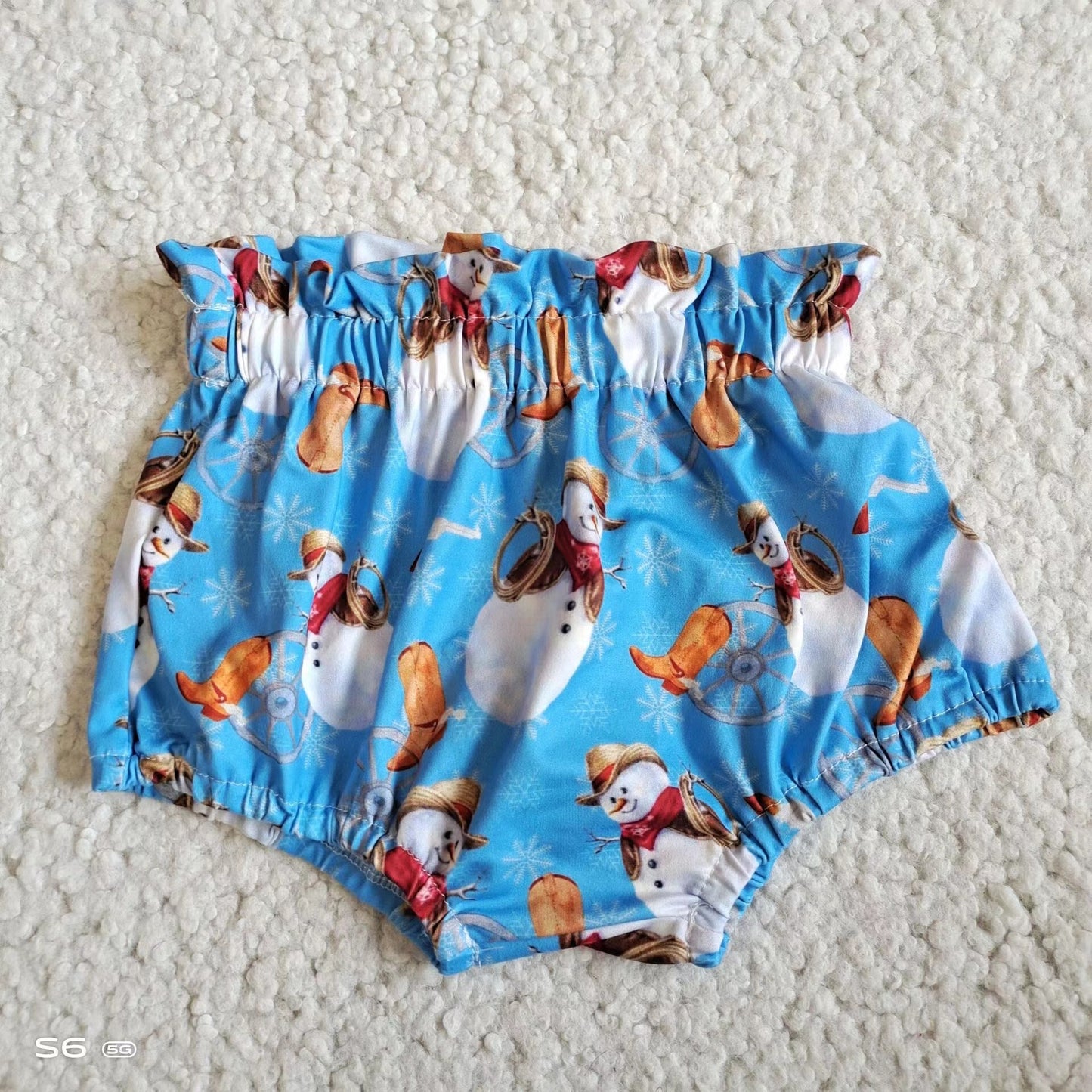 Baby Girls Christmas bummie bloomers