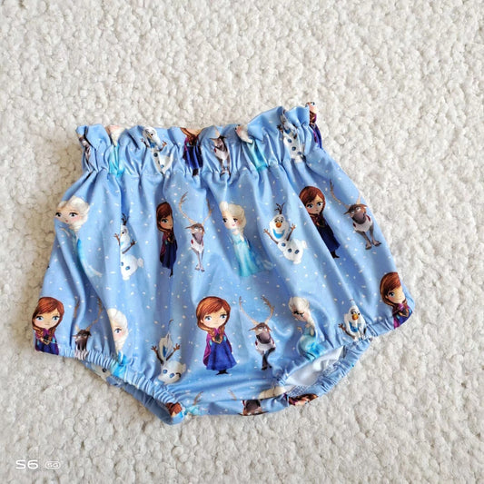 Baby Girls blue princess bummie bloomers