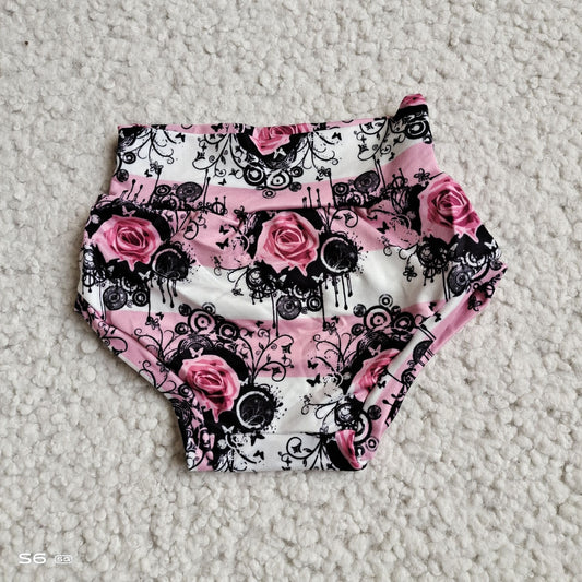 Baby Girls pink floral bummie bloomers