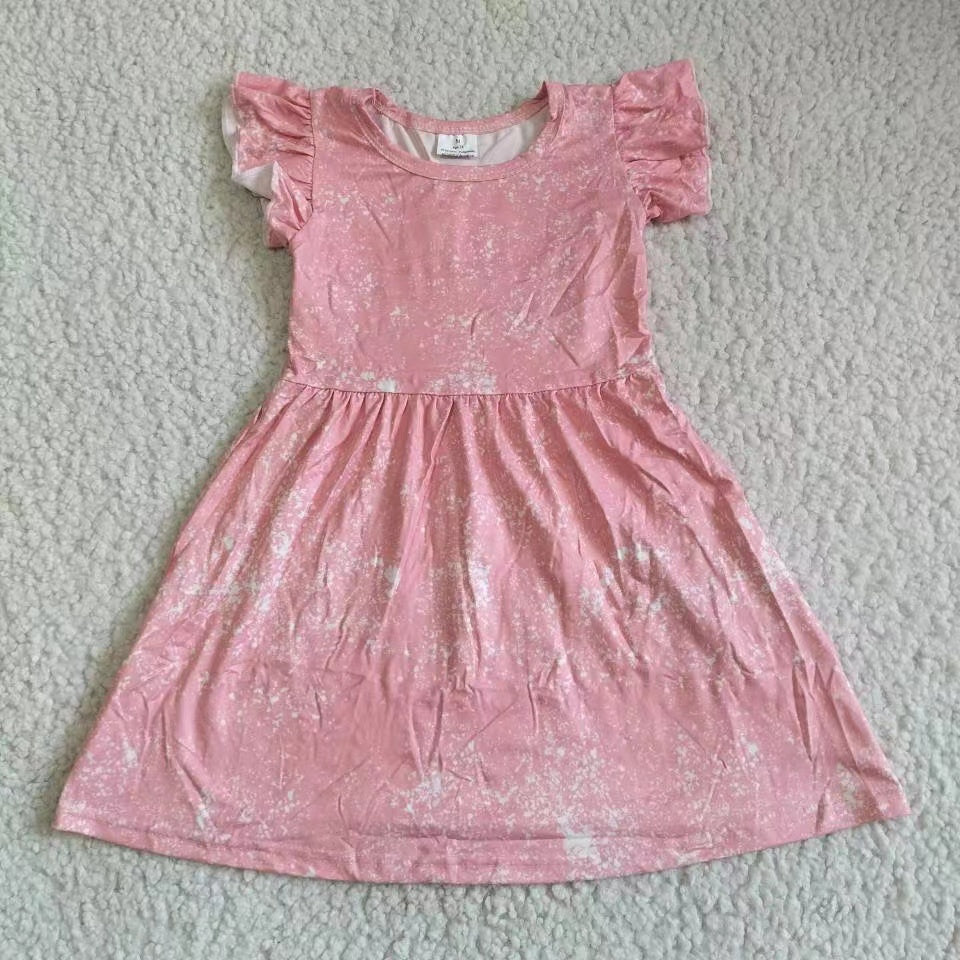 Baby girls pink color pearl dresses